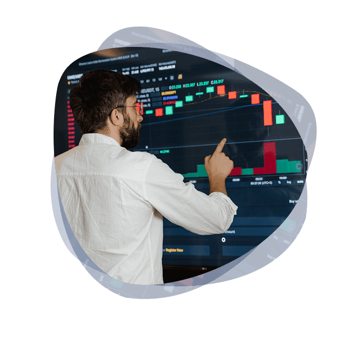 A cyber soc analyst assesses data from a security dashboard.